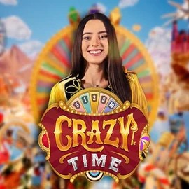 Crazy Time logo by Evolution at King Hills CasinoCrazy Time